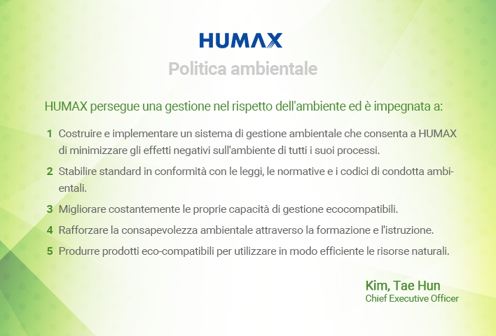 Environment Policy card Environment Policy card